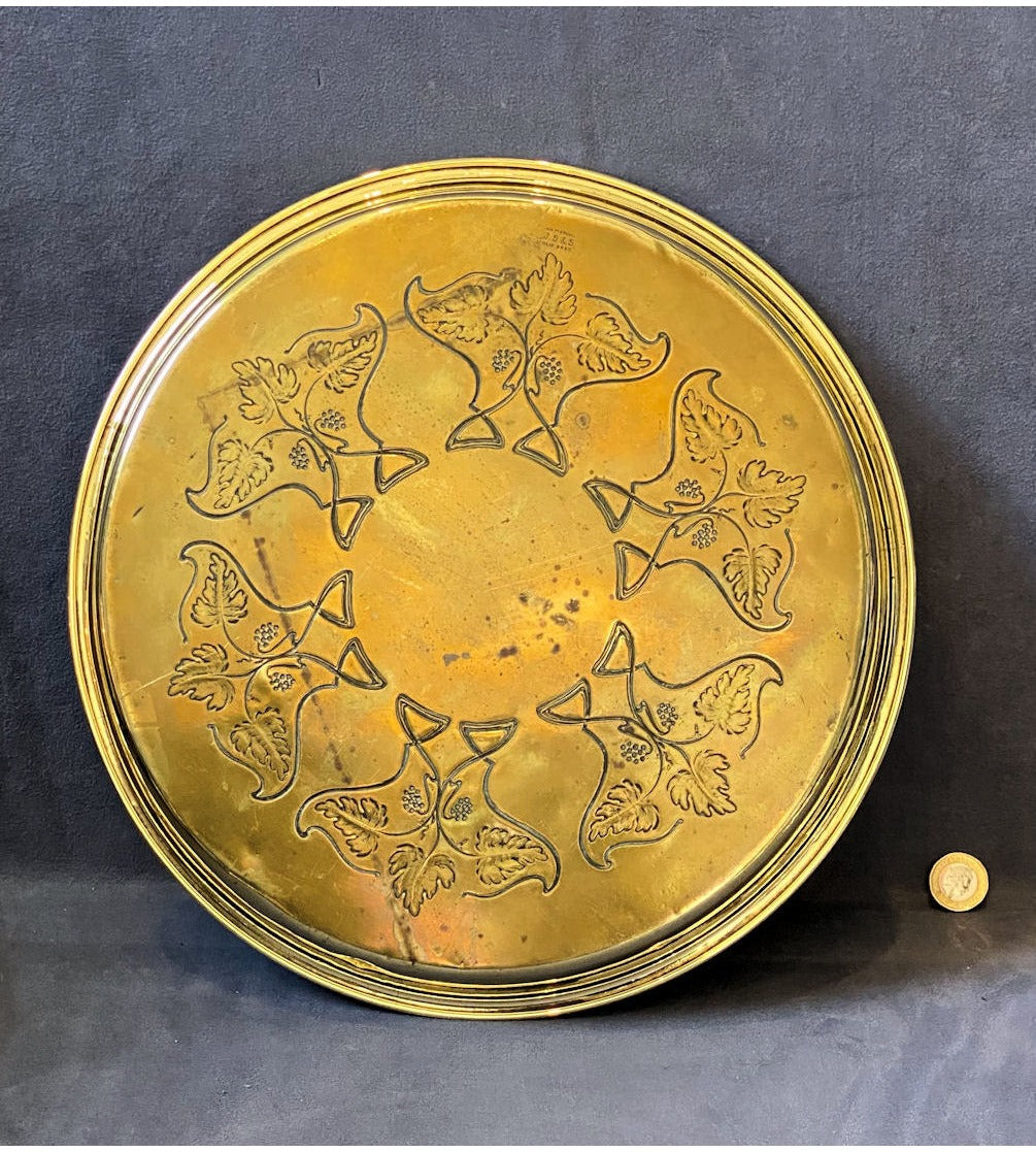 JS&S Brass Drinks Tray — view 2
