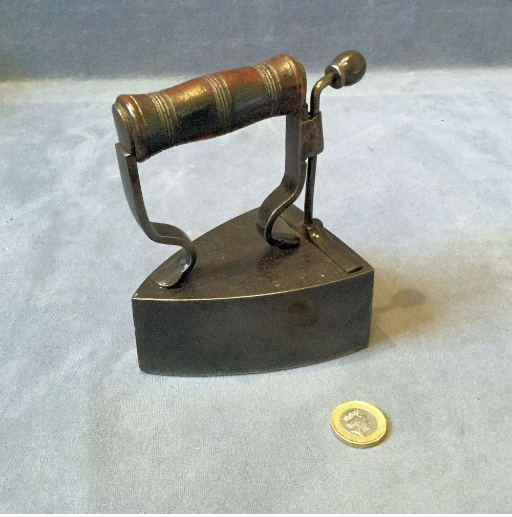 Kenrick Box Iron with Slug — Iron, late 19th century