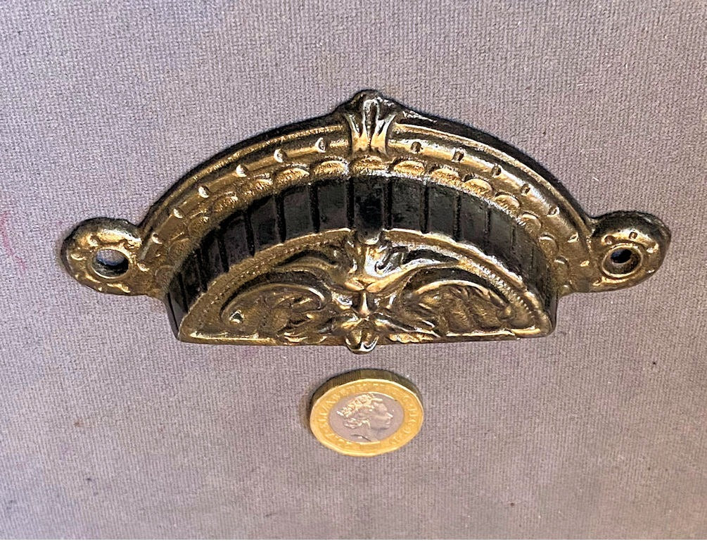 Kenrick Cast Iron Cup Drawer Handle — Cast iron, late 19th century