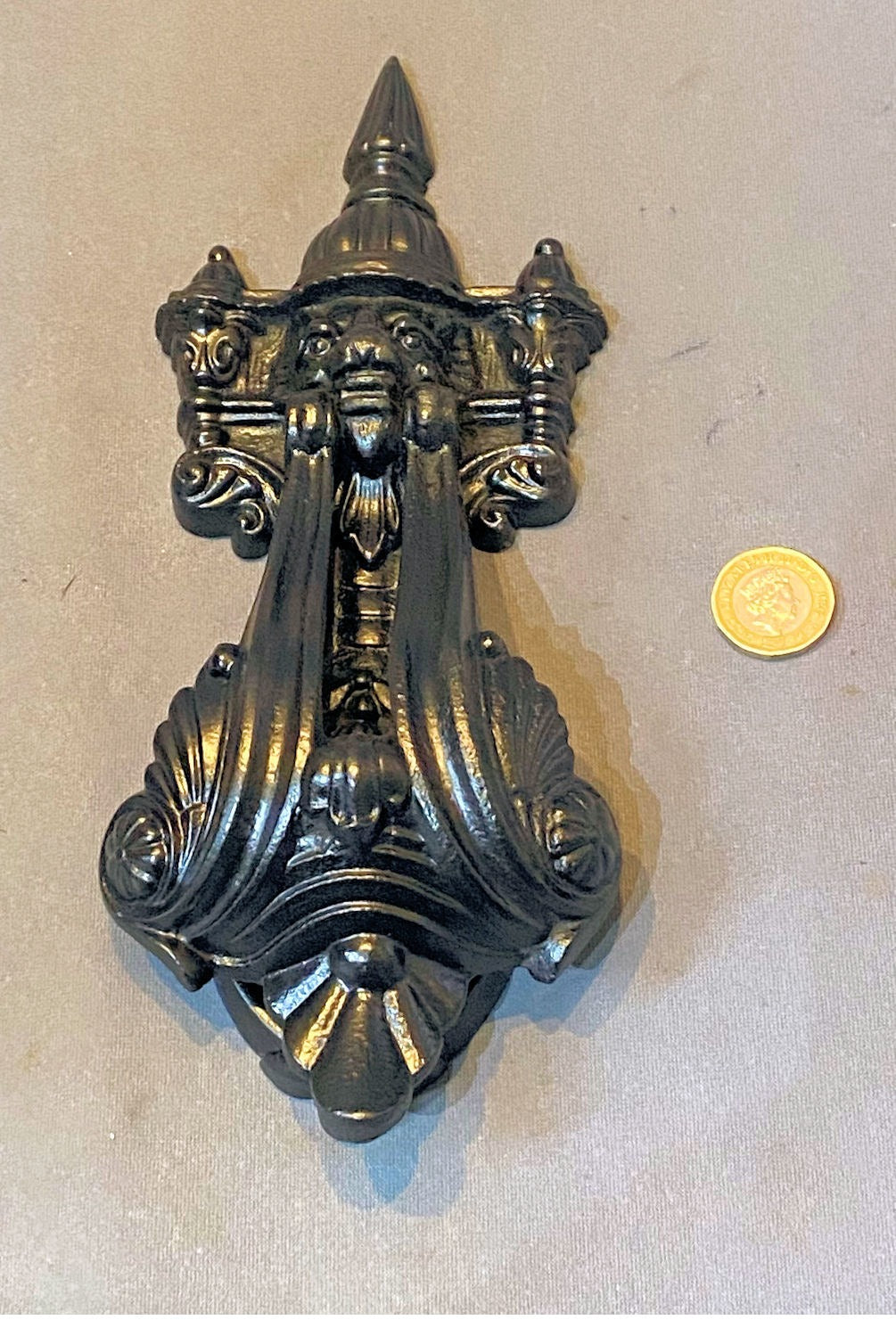 Kenrick Cast Iron Door Knocker — Cast iron, late 19th century