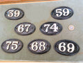 Kenrick Cast Iron House Numbers, 7 available — Cast iron, 1920's