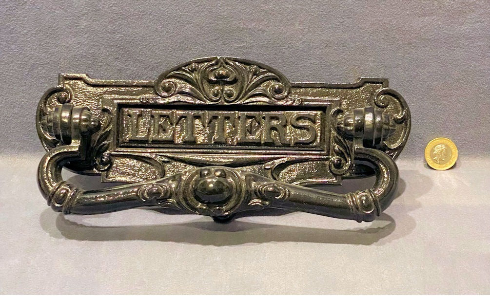 Kenrick Cast Iron Letter Flap with Door Knocker — Cast iron, 1902