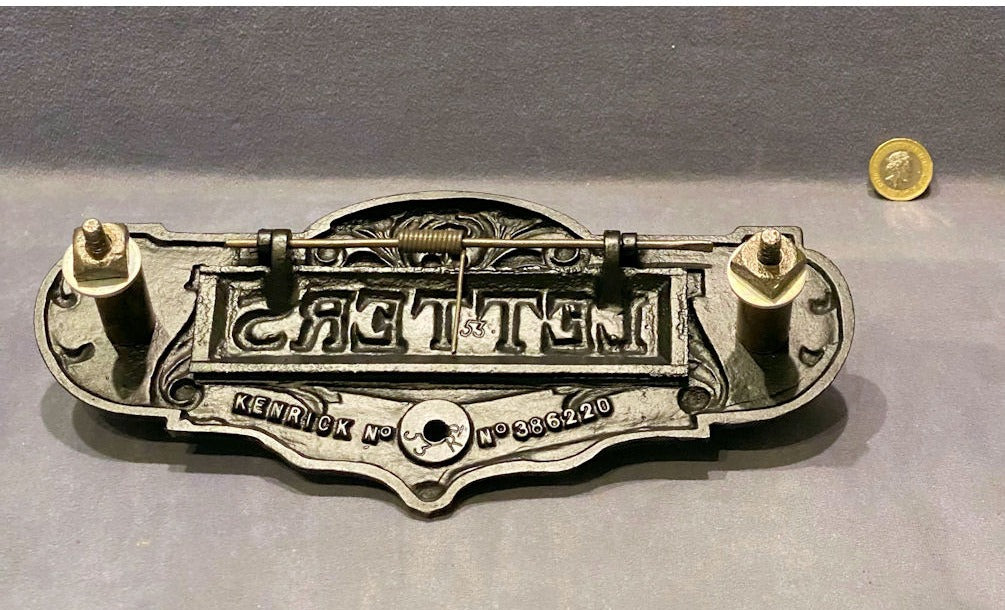 Kenrick Cast Iron Letter Flap with Door Knocker — view 2