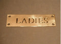Ladies Brass Plaque — Brass