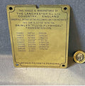 Lancaster Co Ltd Brass Plaque — Brass, 1920's