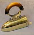 Large Brass Box Iron — Brass, late 19th century