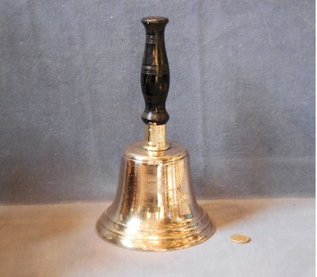 Large Brass Handbell — Brass, late 19th century