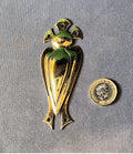 Large Brass Keyhole Cover — Brass, late 19th century