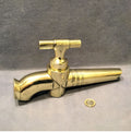 Large Brass Wine Vat Tap — Brass, late 19th century