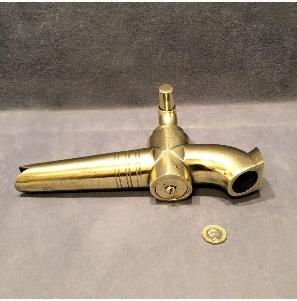 Large Brass Wine Vat Tap — view 4