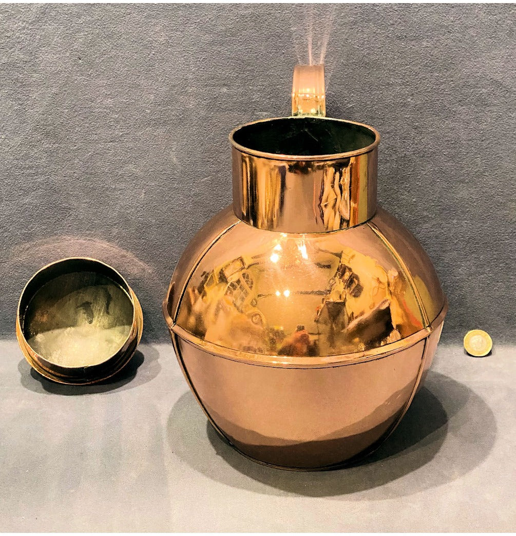 Large Copper Guernsey Milk Jug — view 3