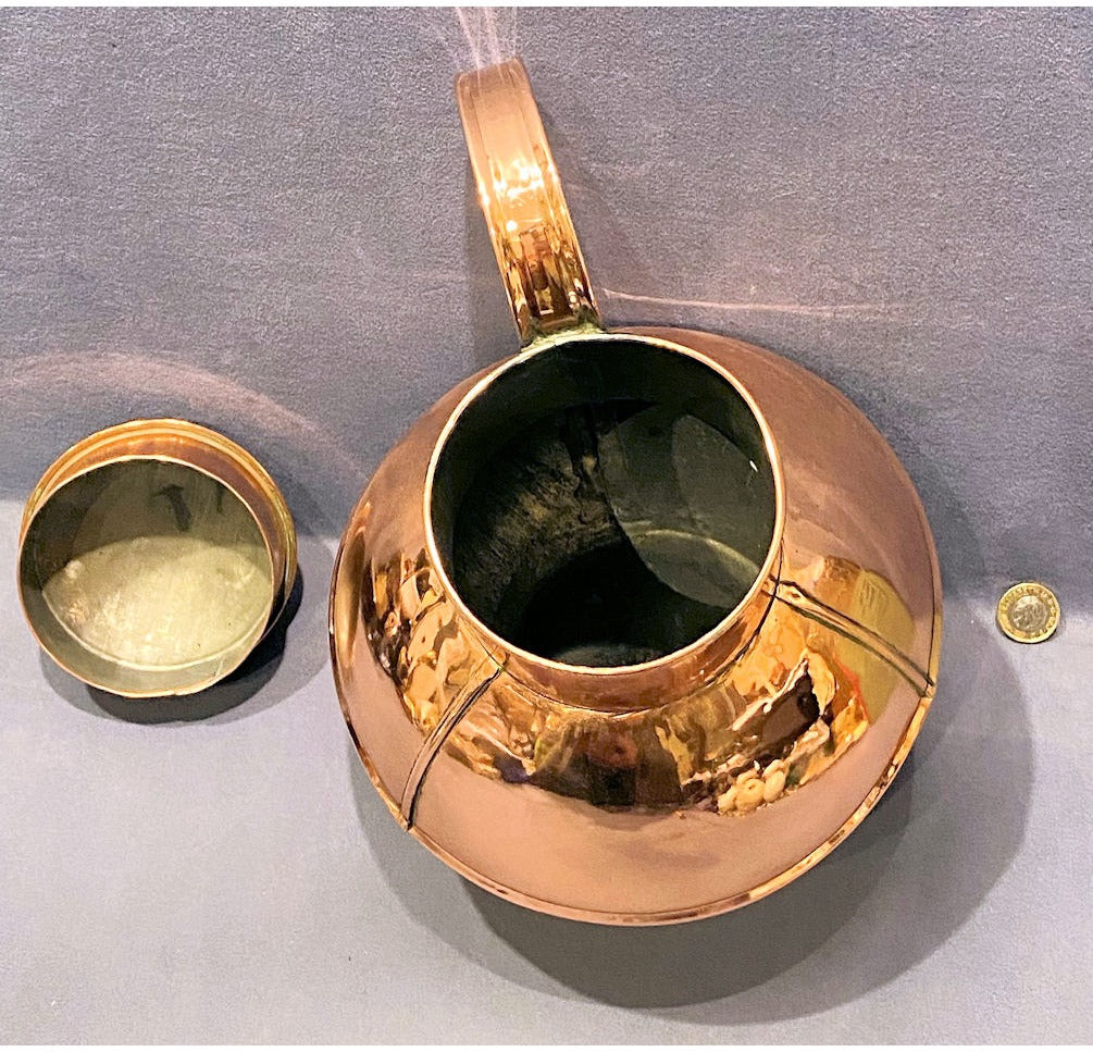 Large Copper Guernsey Milk Jug — view 4