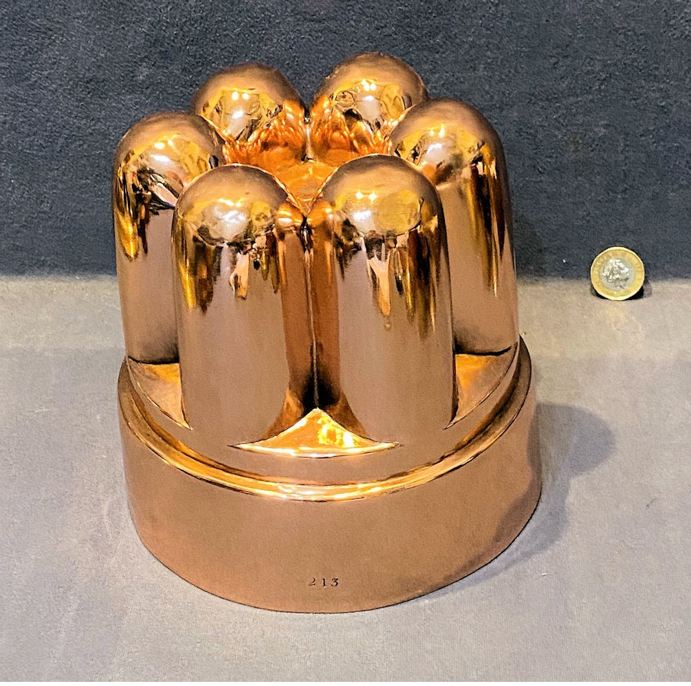 Large Copper Jelly Mould — Copper, late 19th century
