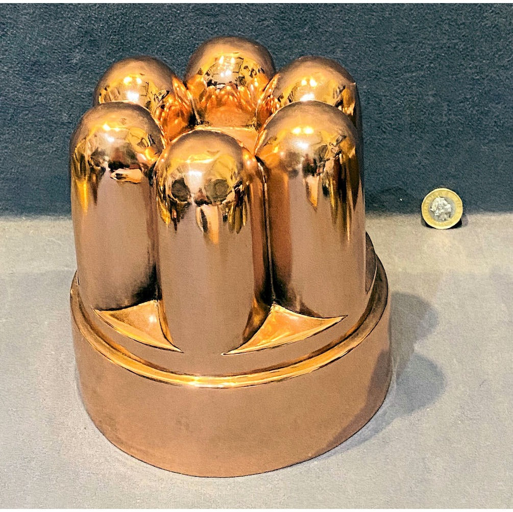 Large Copper Jelly Mould — view 2