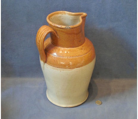 Large Glazed Stoneware Jug — view 2