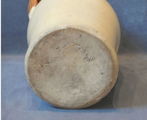 Large Glazed Stoneware Jug — view 3