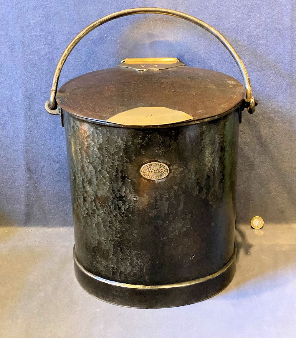 Large Lister Dairy Can — Brass, 1920's