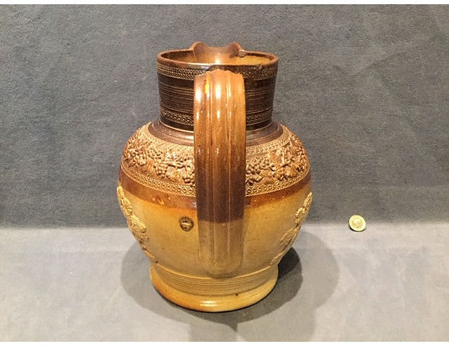 Large Salt Glazed Harvest Jug — view 2
