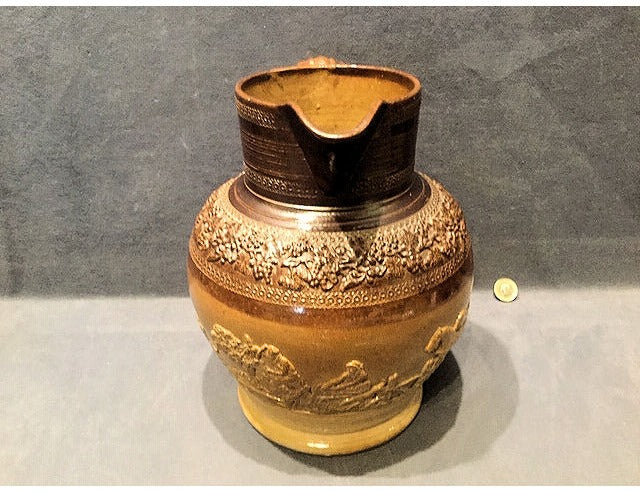 Large Salt Glazed Harvest Jug — view 4