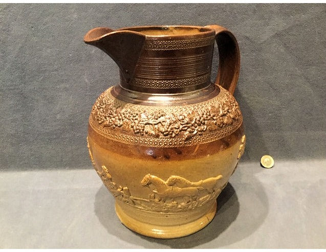 Large Salt Glazed Harvest Jug — view 5