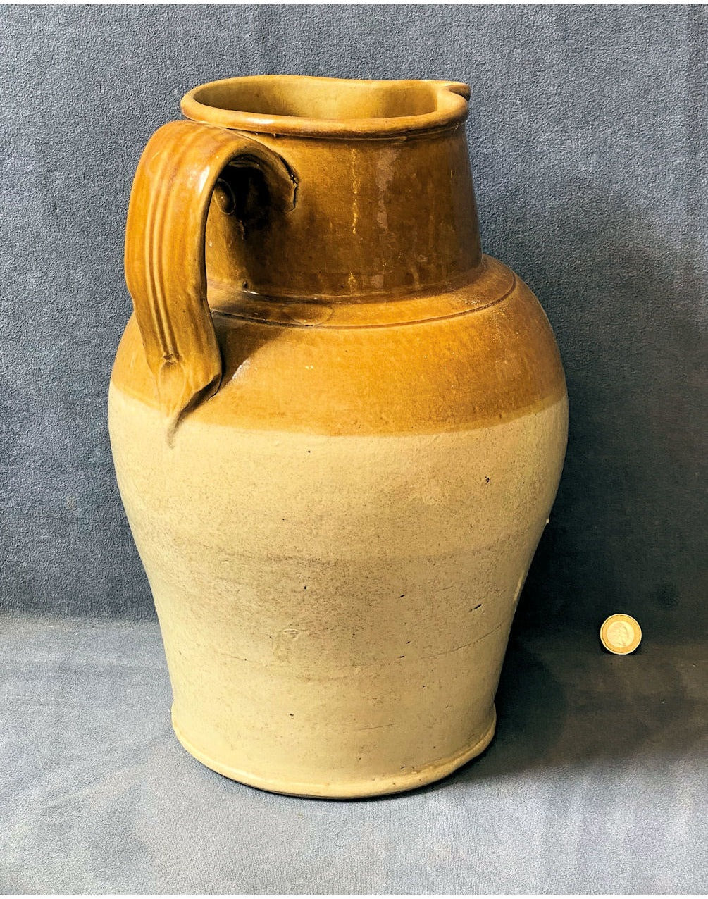 Large Stoneware Ale Jug — view 2