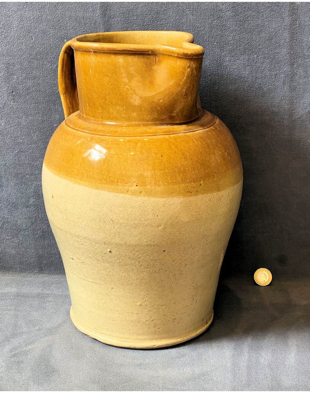 Large Stoneware Ale Jug — view 3