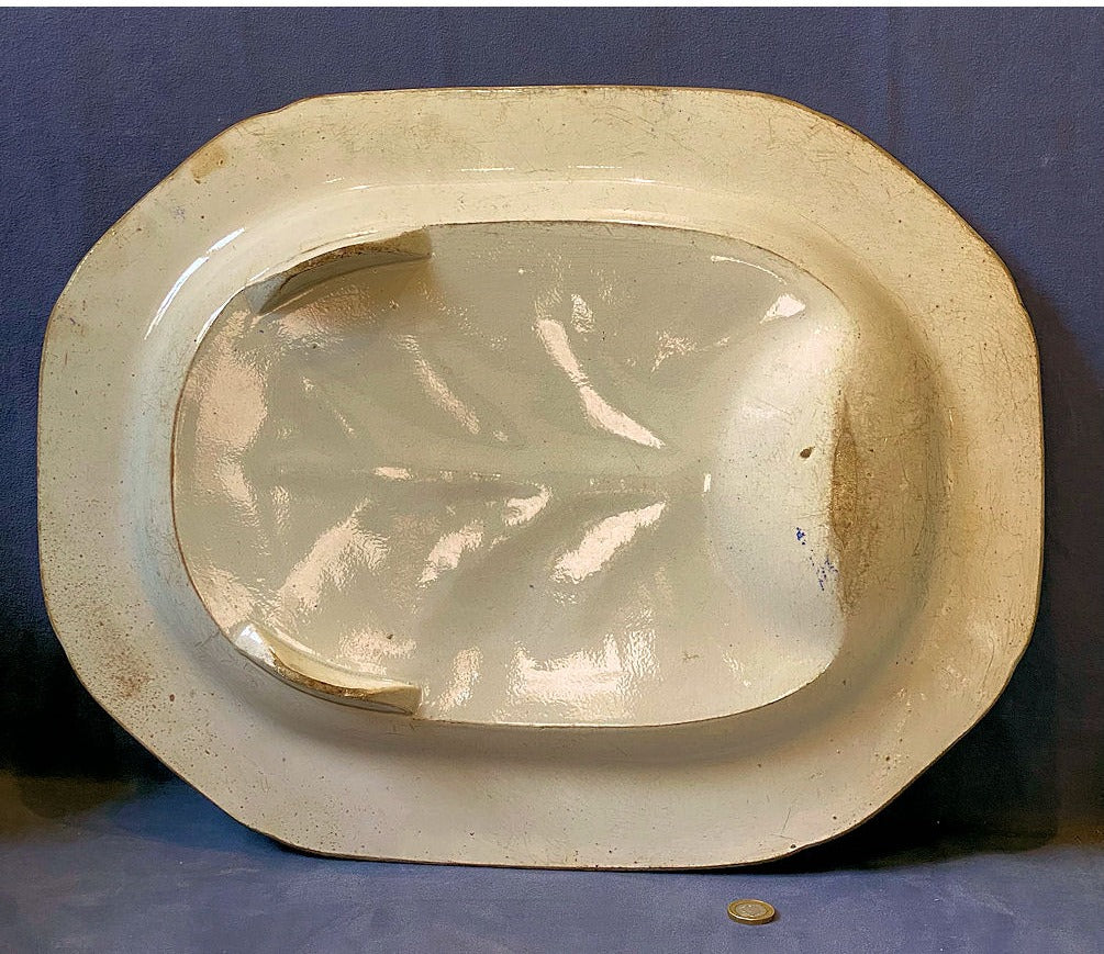 Large Willow Pattern Meat Platter — view 2