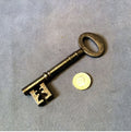 Large Wrought Iron Door Key — Wrought iron, late 19th century