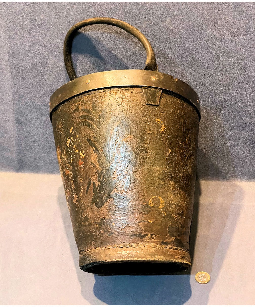 Leather Firefighting Bucket — view 3