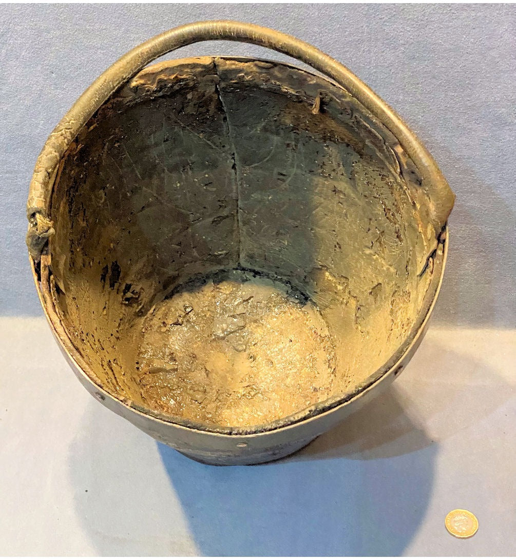 Leather Firefighting Bucket — view 4