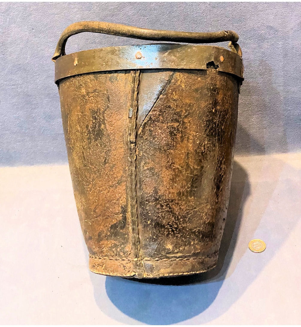 Leather Firefighting Bucket — view 5