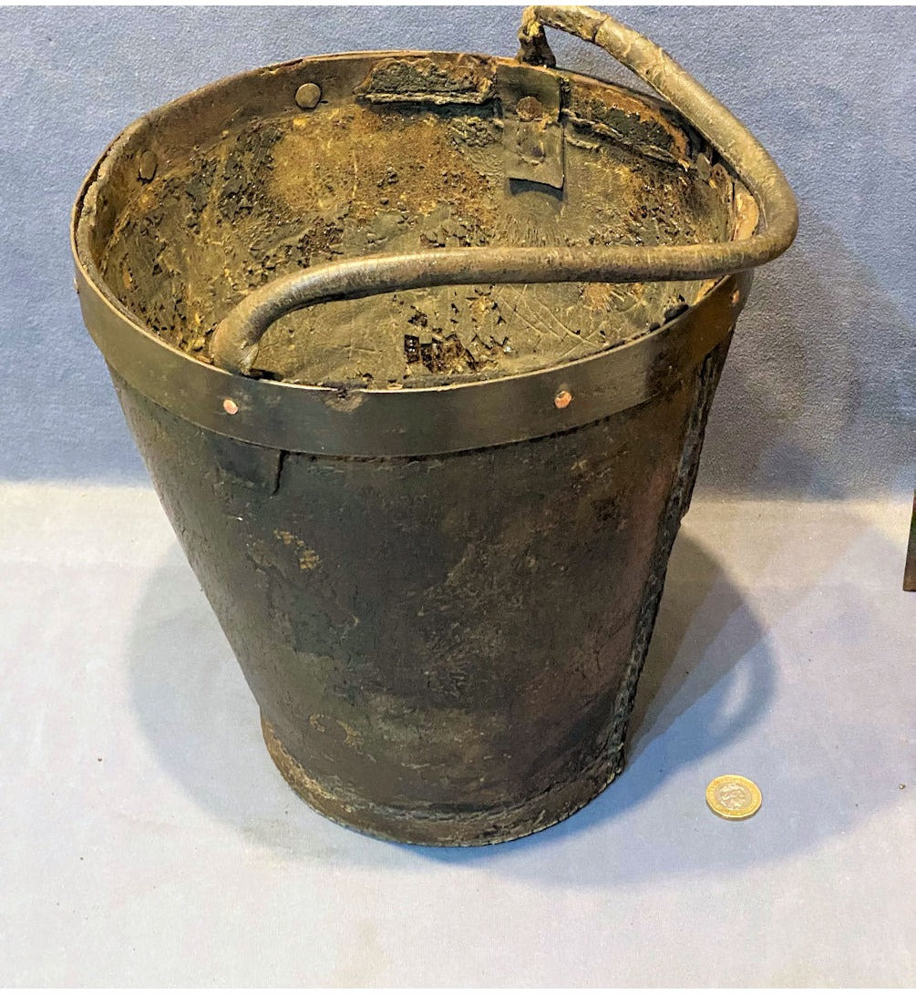 Leather Firefighting Bucket — view 6
