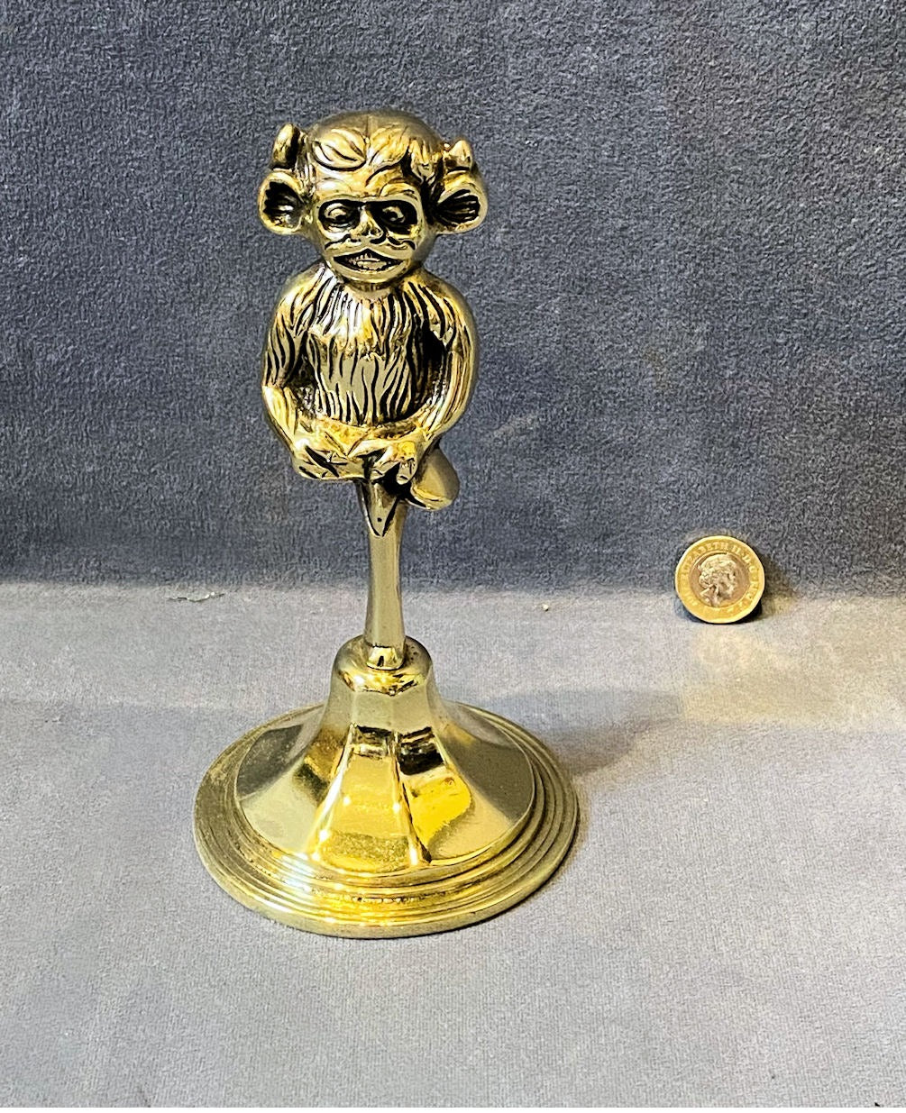 Lincoln Imp Brass Mantle Ornament — Brass, late 19th century