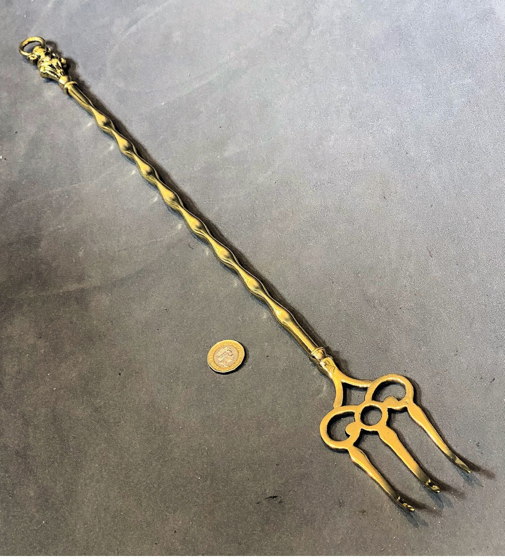 Lincoln Imp Brass Toasting Fork, 2 available — Brass, 1920's