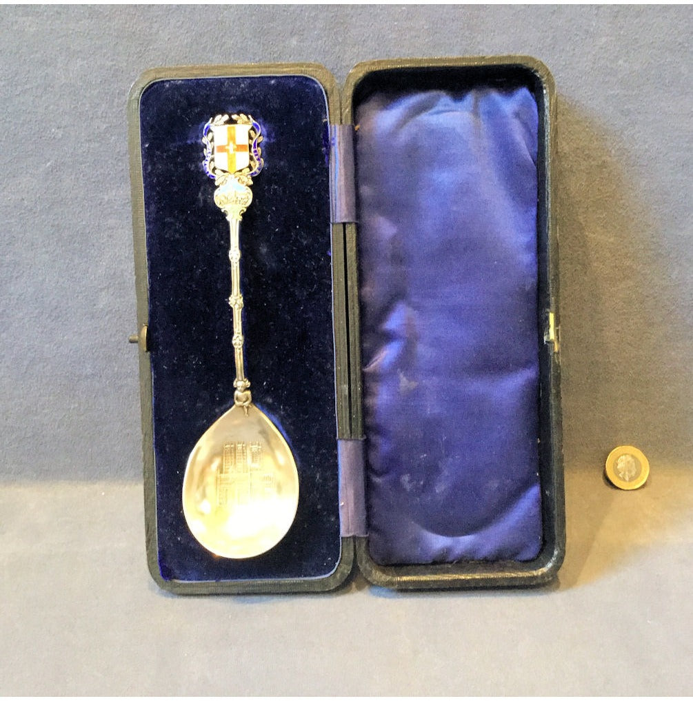Lincoln Imp Enamel and Silver Spoon — view 2