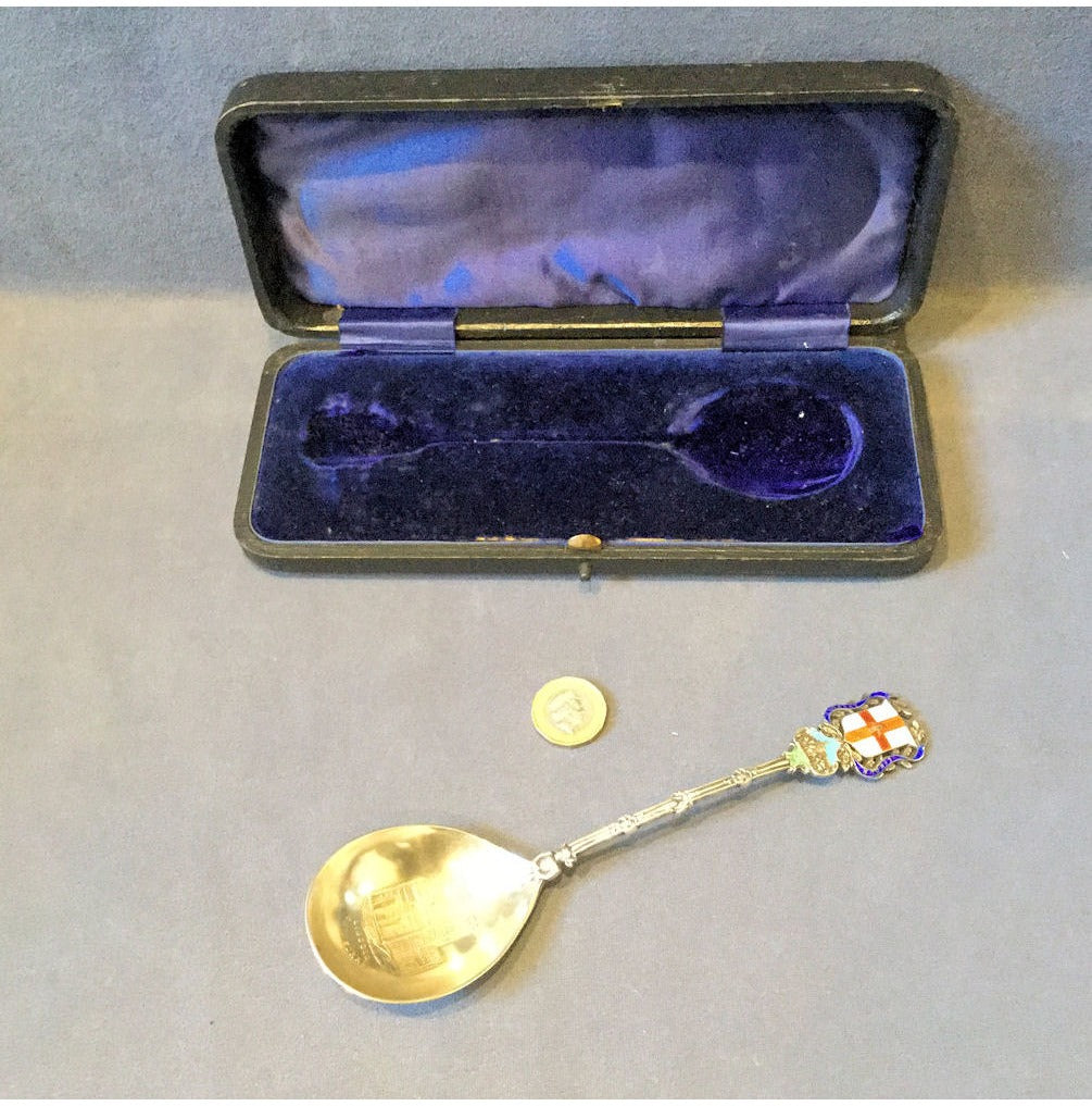 Lincoln Imp Enamel and Silver Spoon — view 3