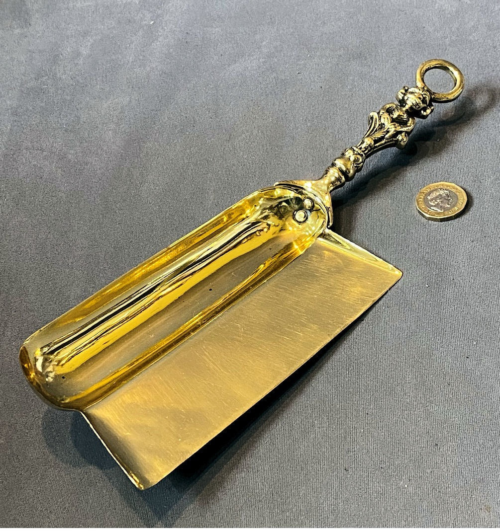 Linoln Imp Brass Crumb Scoop — Brass, 1920's