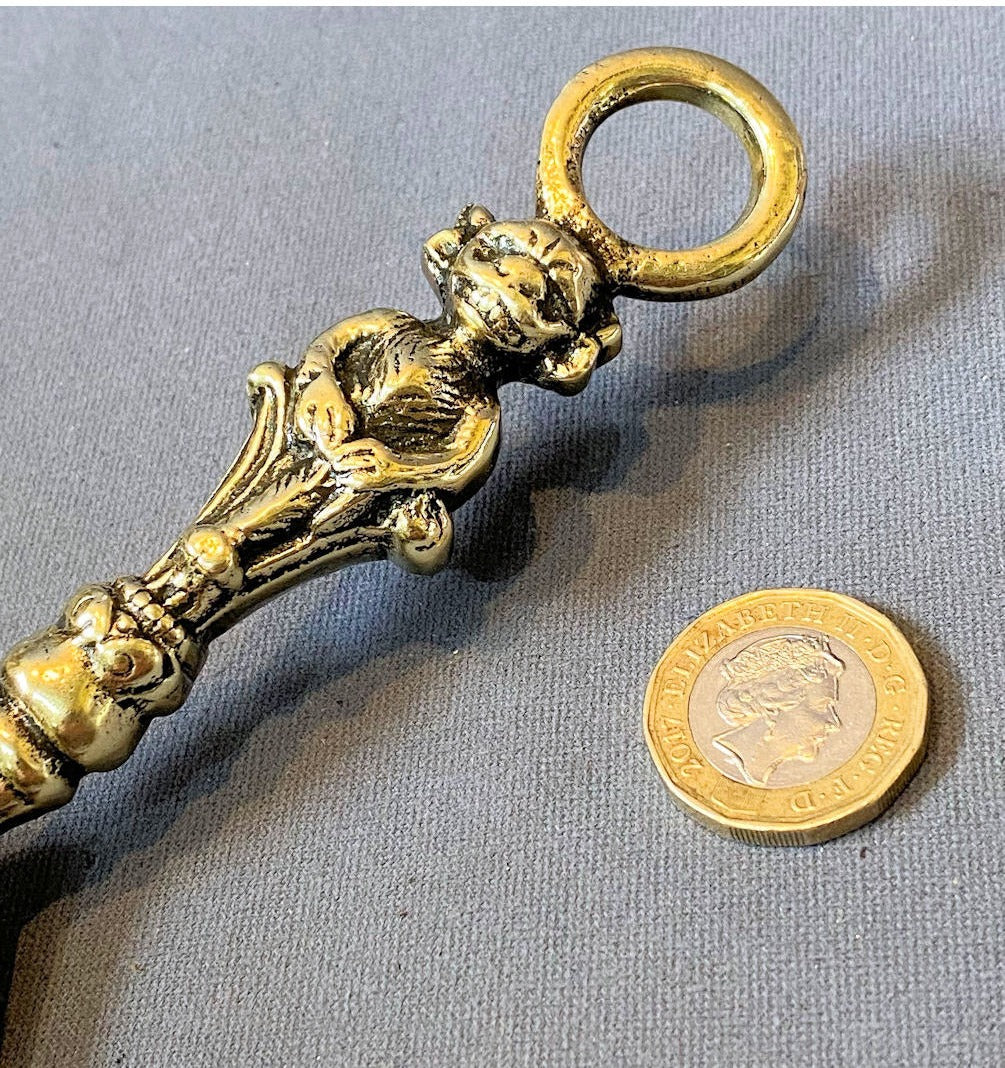 Linoln Imp Brass Crumb Scoop — view 3