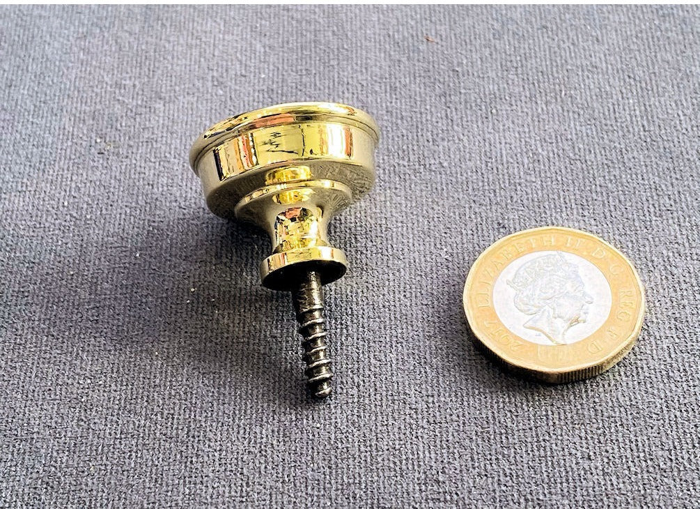 Lion Brass Cupboard Knob — view 2