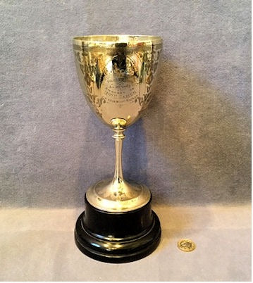 Liverpool Pigeon Show Trophy — Nickel, late 19th century