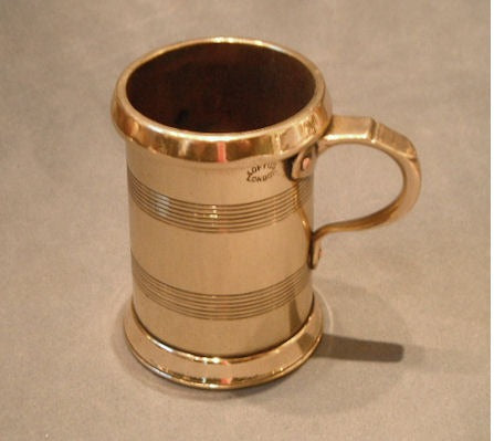 Loftus Half Pint Spirit Measure — Brass, 1920's