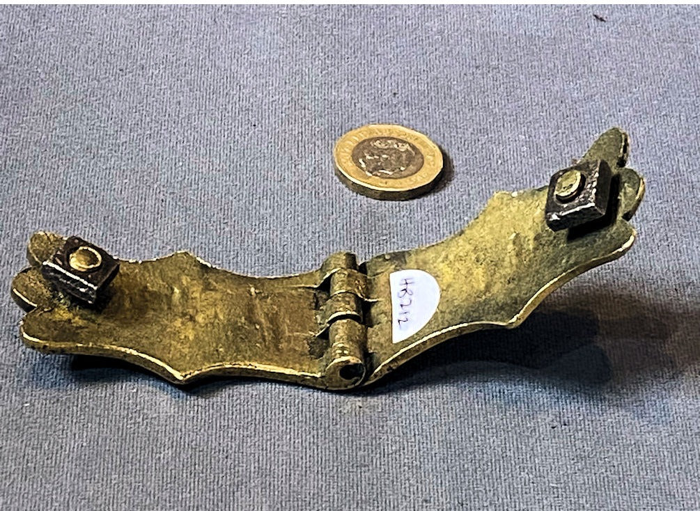 London Saddler's Brass Name Plate — view 2