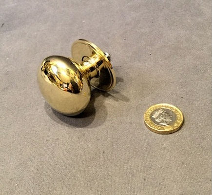 Long Run of Brass Cupboard Knobs — Brass, 1920's