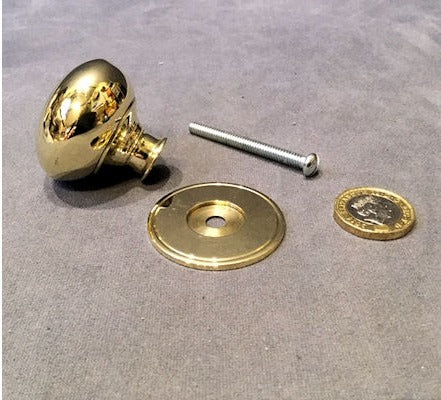 Long Run of Brass Cupboard Knobs — view 3