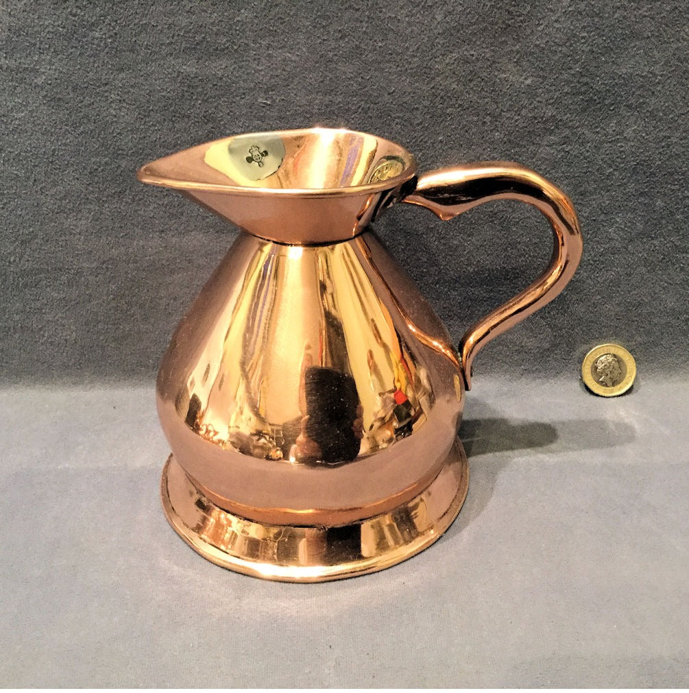 Lumley & Co Pint Copper Ale Measure — Copper, late 19th century