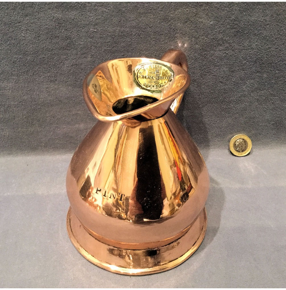 Lumley & Co Pint Copper Ale Measure — view 2