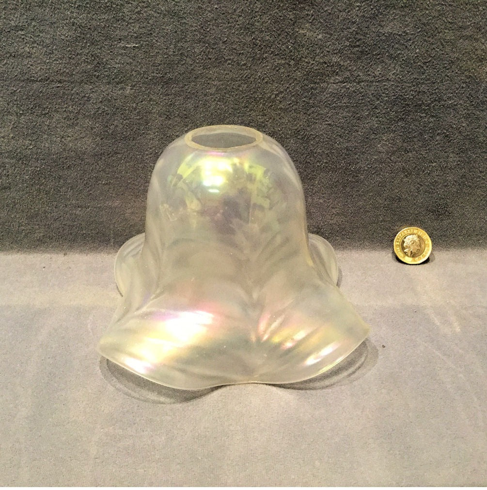 Lustre Glass Lamp Shade — Glass, 1920's