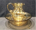 Lustre on Clear Glass Ewer and Basin — Glass, 1920's