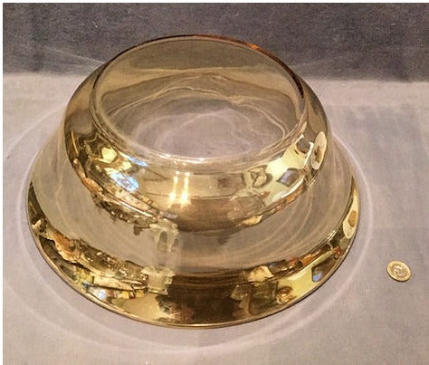 Lustre on Clear Glass Ewer and Basin — view 4