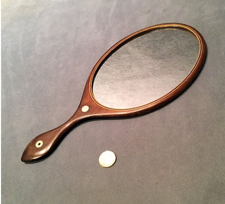 Mahogany Hand Mirror — view 2